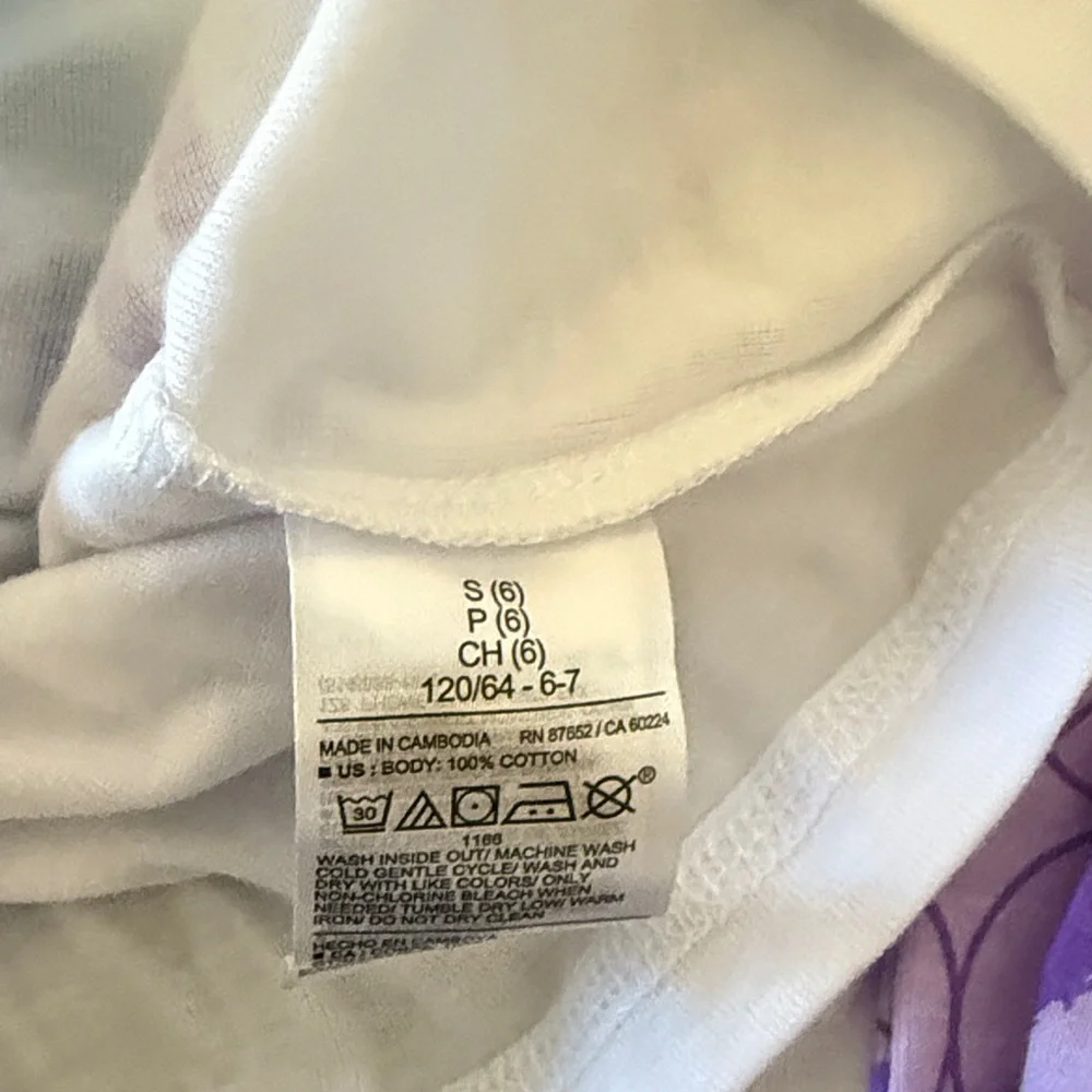 NWT Old Navy Girls' Wicked Two-Piece Pajama Set - White & Purple